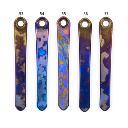 Chris Reeves Knives (CRK)  Polished Timascus Pocket Clips