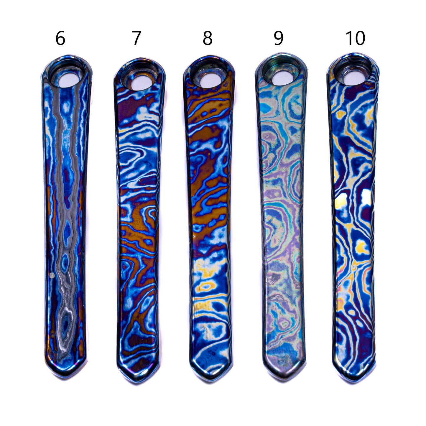 Chris Reeves Knives (CRK)  Polished Timascus Pocket Clips