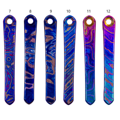 Chris Reeves Knives (CRK)  Polished Timascus Pocket Clips