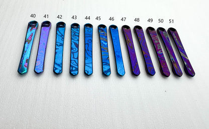 Chris Reeves Knives (CRK)  Polished Timascus Pocket Clips