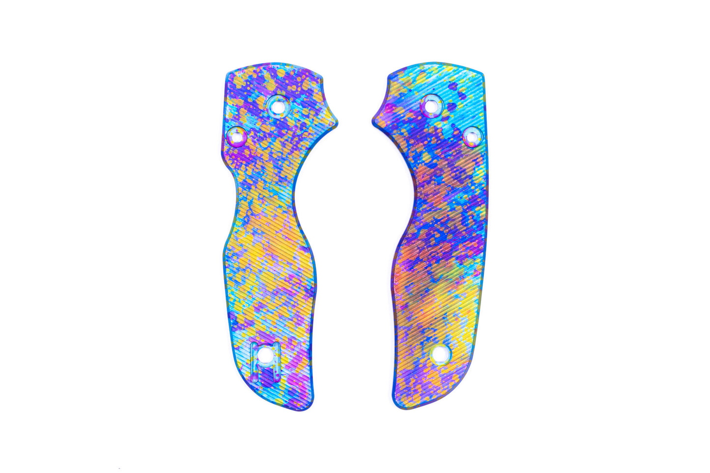 Spyderco Lil Native Right Hand Tip Up Anodized Aluminum Scale Sets