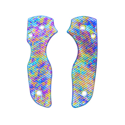 Spyderco Lil Native Right Hand Tip Up Anodized Aluminum Scale Sets