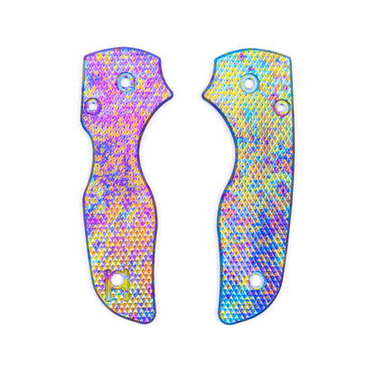 Spyderco Lil Native Right Hand Tip Up Anodized Aluminum Scale Sets