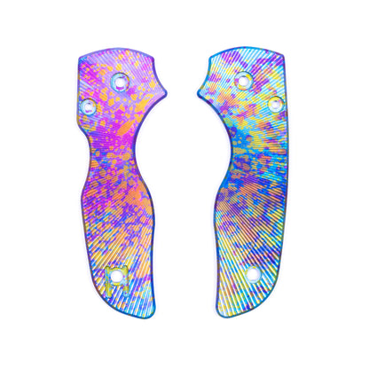 Spyderco Lil Native Right Hand Tip Up Anodized Aluminum Scale Sets