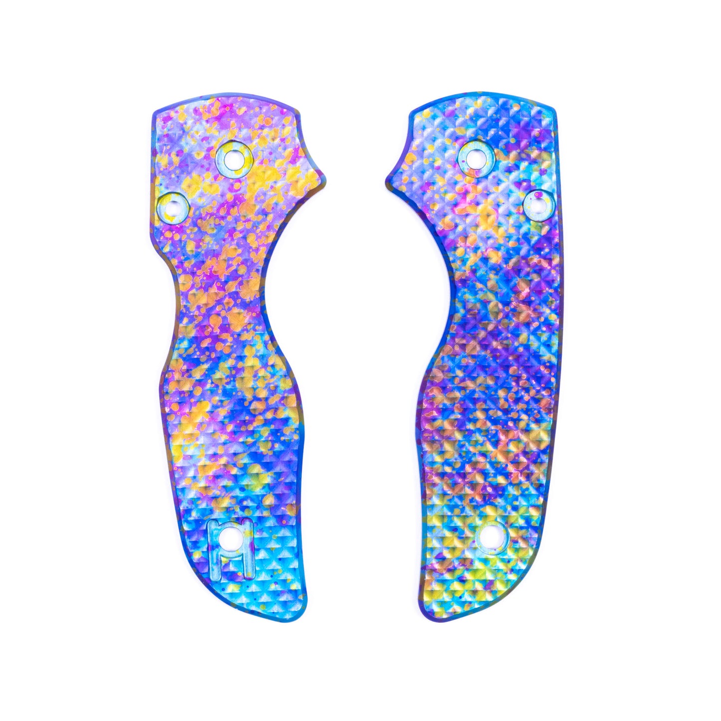 Spyderco Lil Native Right Hand Tip Up Anodized Aluminum Scale Sets