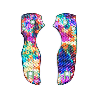 Spyderco Lil Native Right Hand Left Hand Tip Up Anodized Aluminum Scale Sets