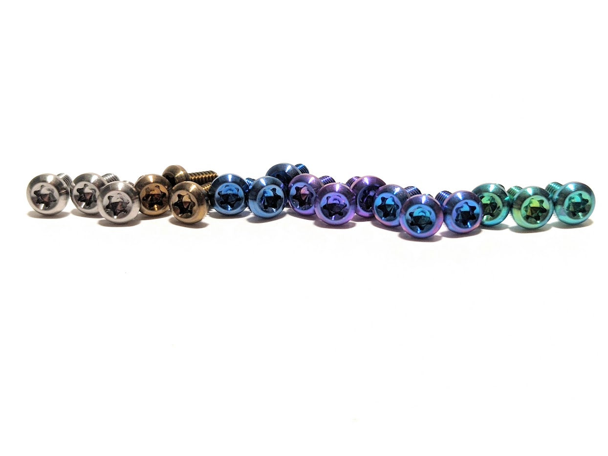 Button Head Titanium Clip Screw Sets – Ripp's Garage Tech LLC