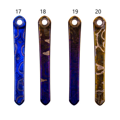 Chris Reeves Knives (CRK)  Polished Timascus Pocket Clips