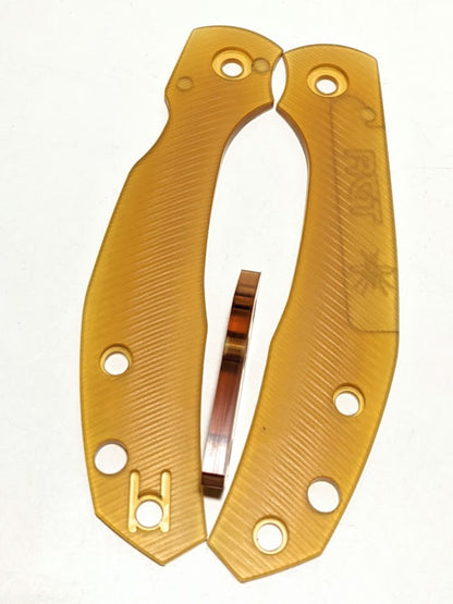 Spyderco Kapara Amber Ultem Scale Sets