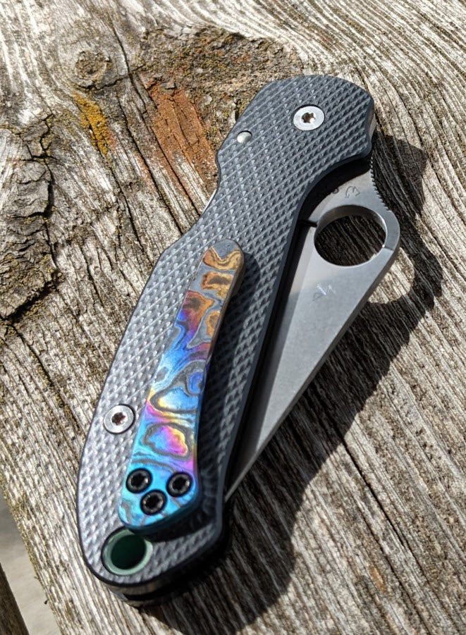 Spyderco PM3 Contoured Skinny Ultem Black Scales Sets