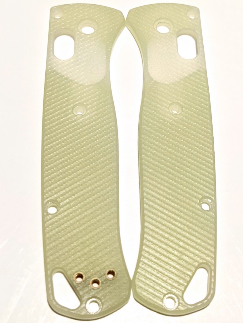 Natural G-10 Bugout scales with Deep Angle Parallel milling pattern
