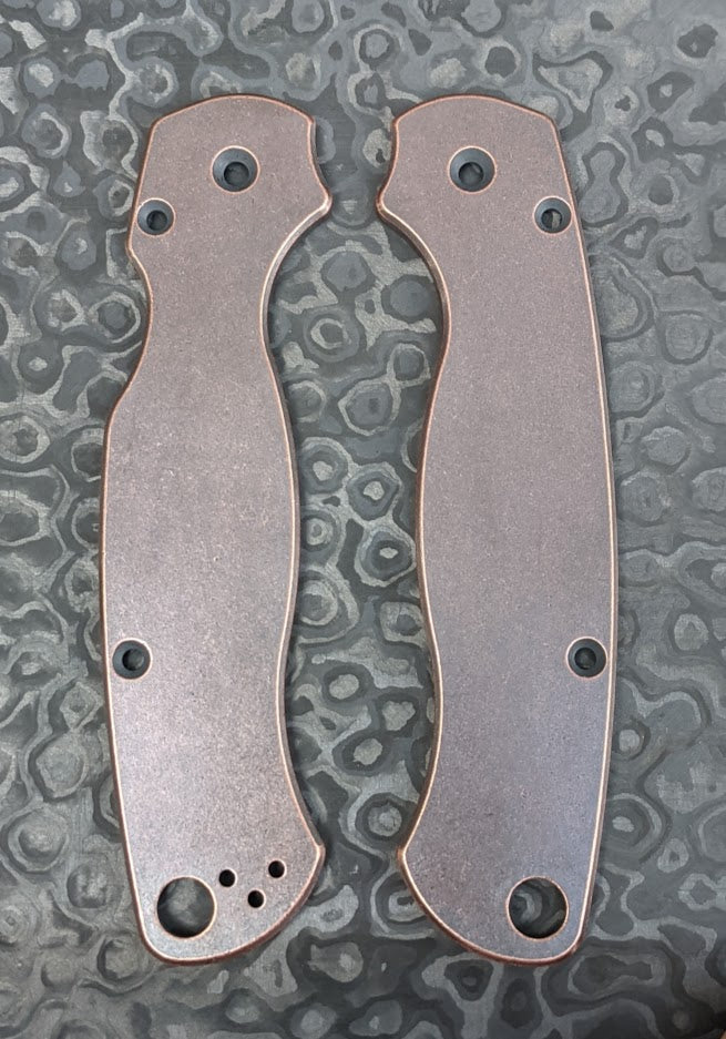 Spyderco Paramilitary 2 (PM2) Copper/Brass Scale Set