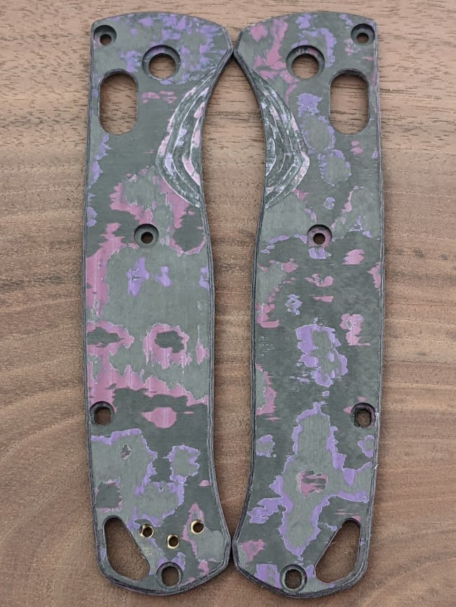 Purple Haze Custom Carbon Fiber scales for the Benchmade Bugout