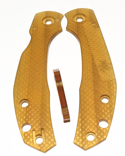 Spyderco Kapara Amber Ultem Scale Sets