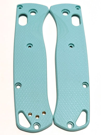 Tiffany Blue G-10 Benchmade Bugout Scales with Diamond milling pattern