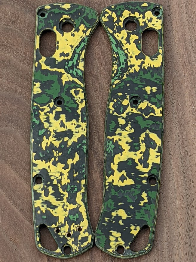 Toxic Storm Custom Carbon Fiber scales for the Benchmade Bugout