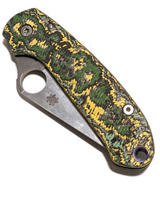 Spyderco Paramilitary 3 (PM3) Skinny Mod Fat Carbon Contoured Sine Wave Scale Set