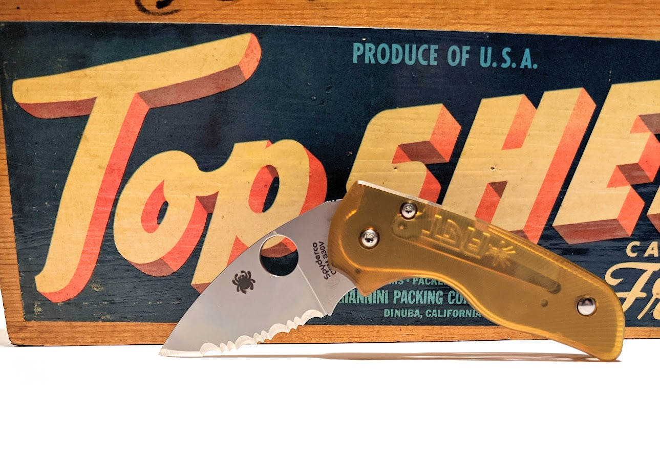 Spyderco Lil Native Amber Ultem Scale Sets – Ripp's Garage Tech LLC