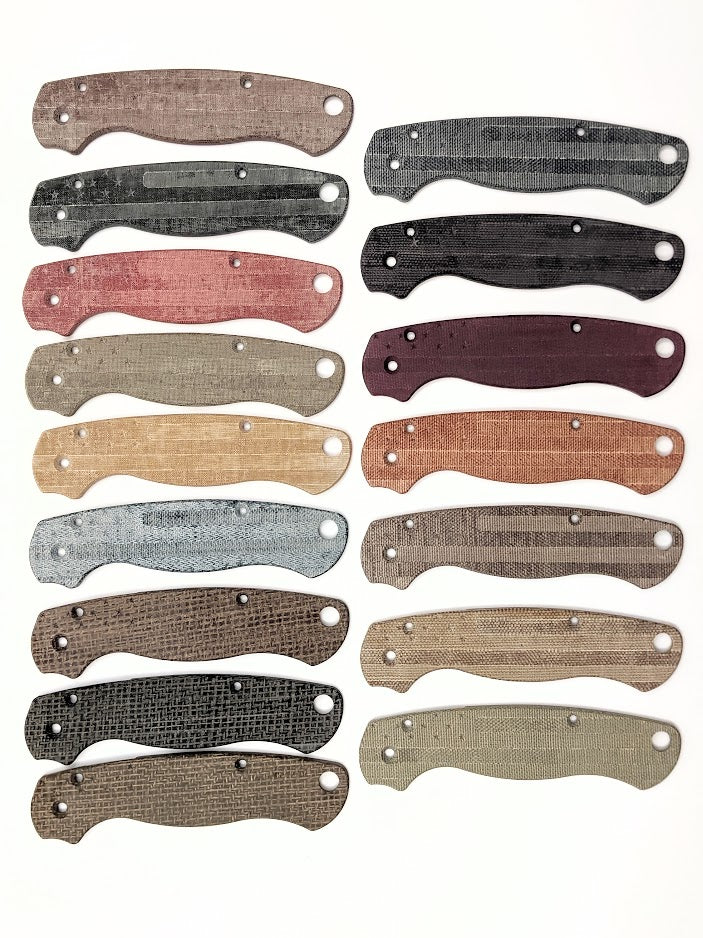 Spyderco Paramilitary 2 (PM2)  FLAG Micarta Scale Sets