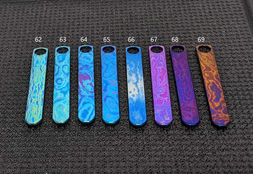 Spyderco Techno/Wire Clip Replacement POLISHED Timascus Pocket Clips